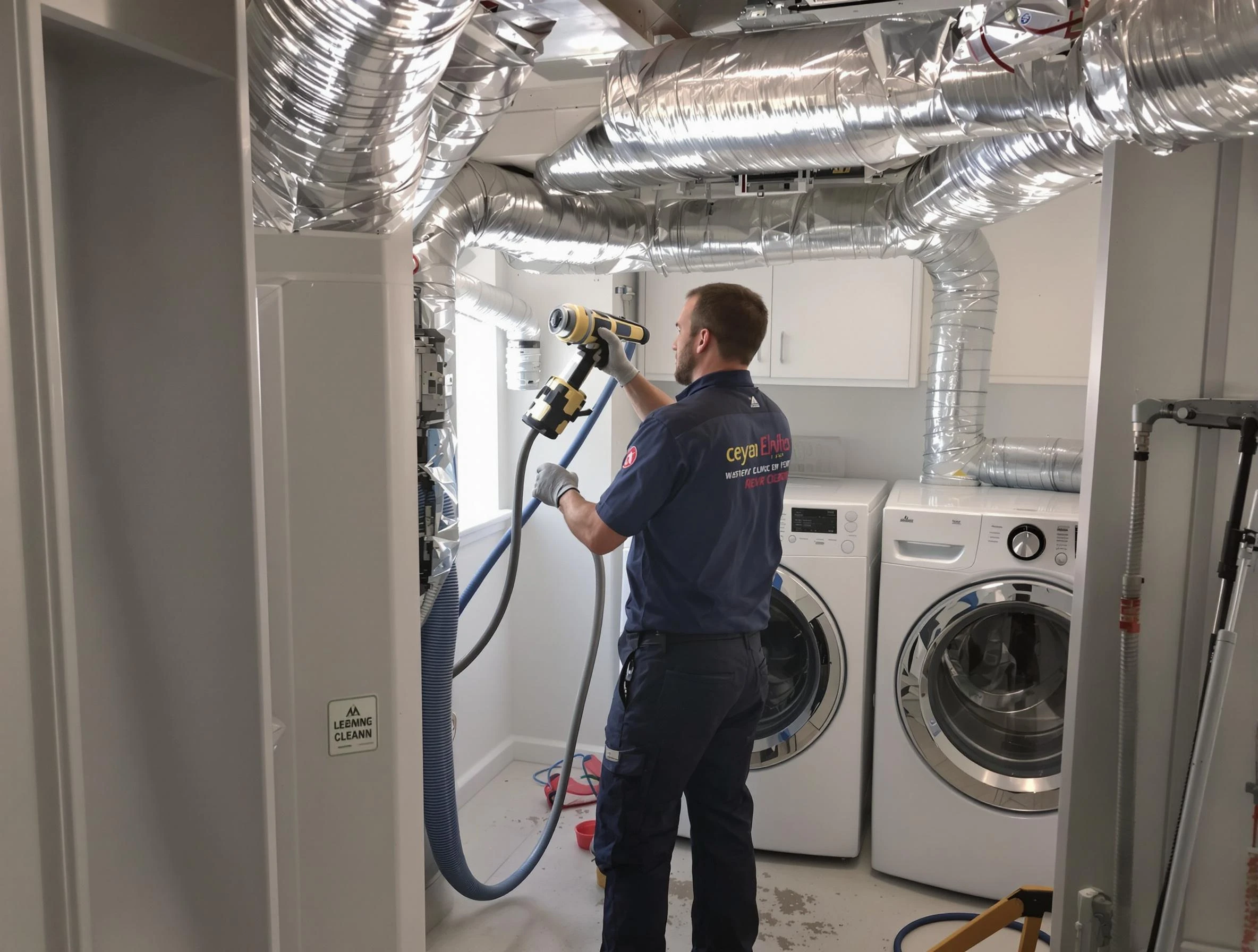 Queen Creek Dryer Vent Cleaning specialist using advanced equipment for thorough duct cleaning in Queen Creek